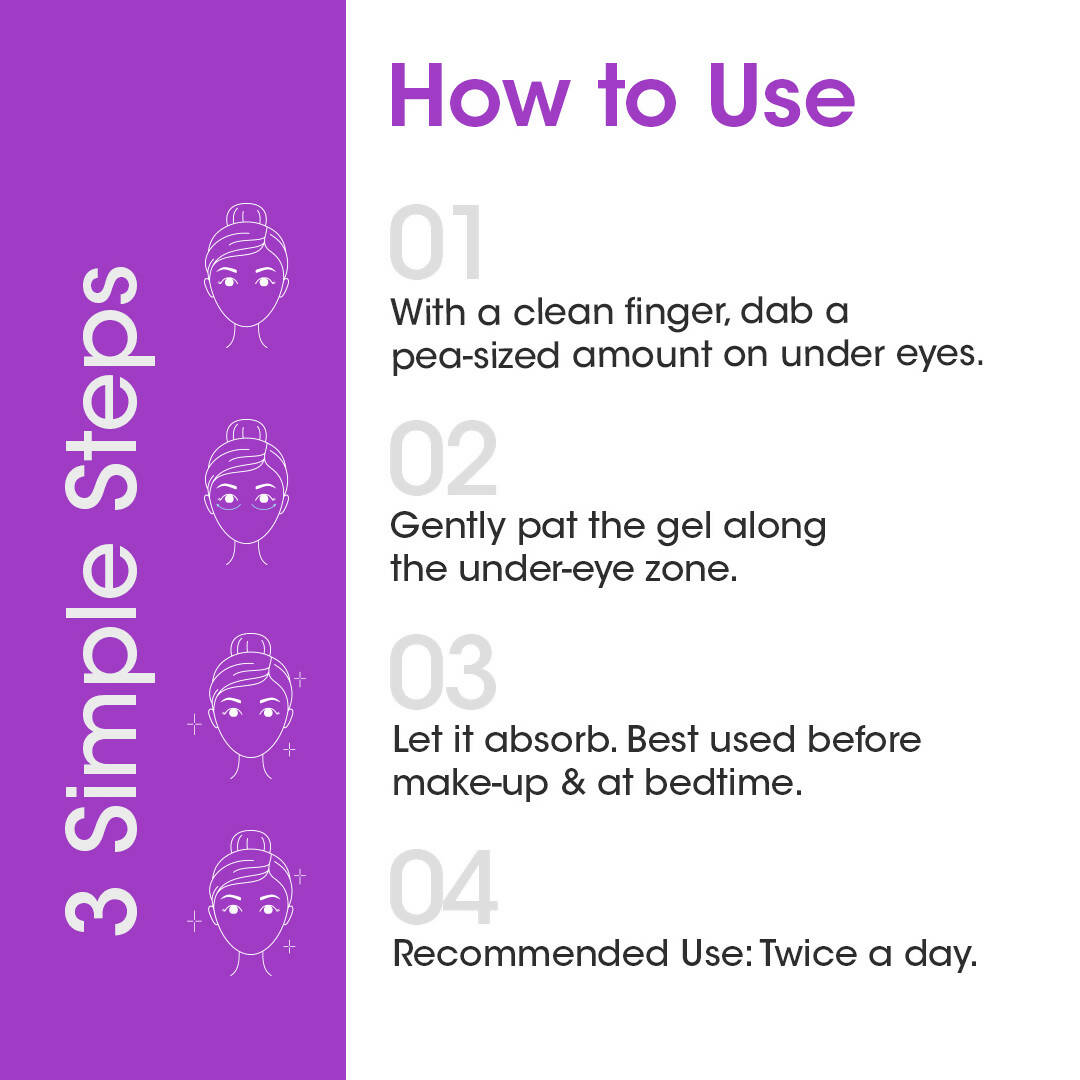 TAC - The Ayurveda Co. Bakuchiol Under Eye Gel with Potato Starch | Grocsy