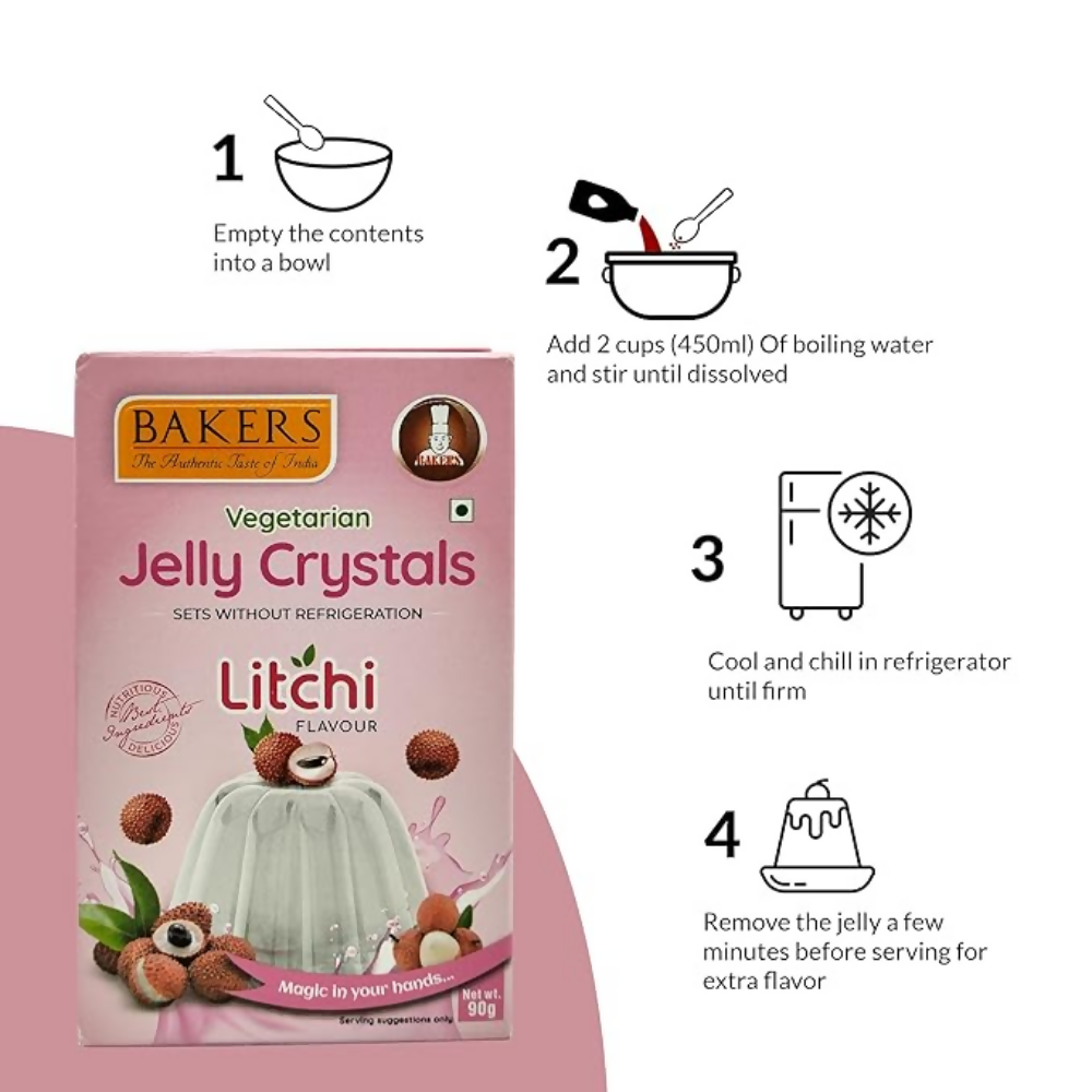 BAKERS Jelly Crystals - Litchi | Grocsy