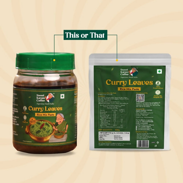 Sweet Karam Coffee Curry Leaves Rice Mix Paste (Ready in Minutes) | Grocsy