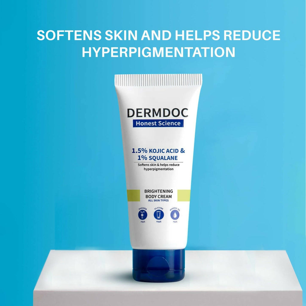 Dermdoc 1.5% Kojic Acid & 1% Squalene Brightening Body Cream | Grocsy