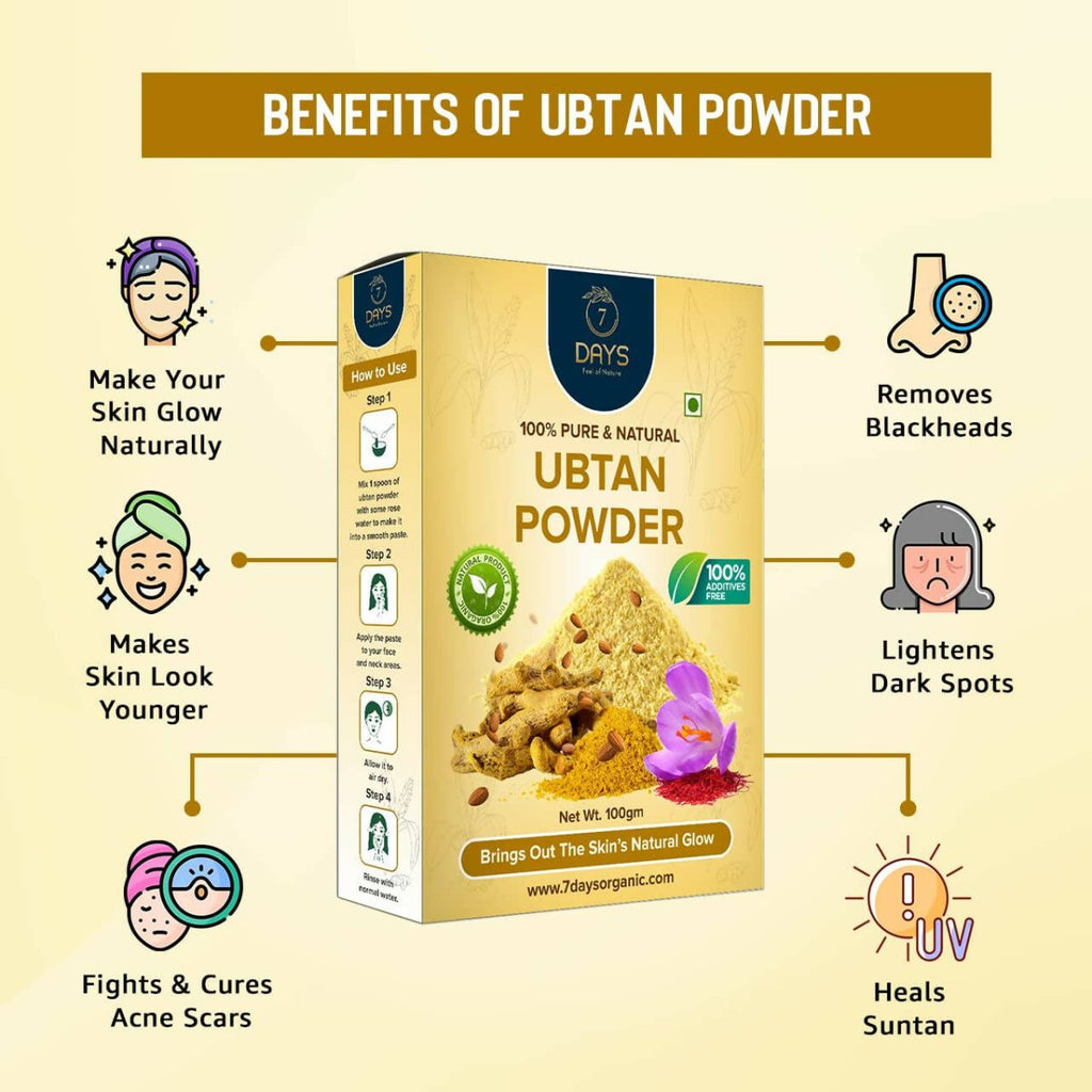 7 Days Ubtan Powder Face Pack | Grocsy