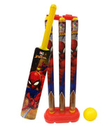 Manaki Enterprise Plastic Spiderman Cricket Kit (Multicolour) | Grocsy