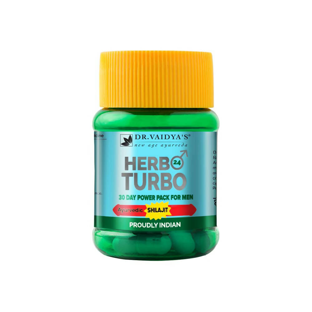 Dr. Vaidya's Herbo 24 Turbo Capsules For Men | Grocsy