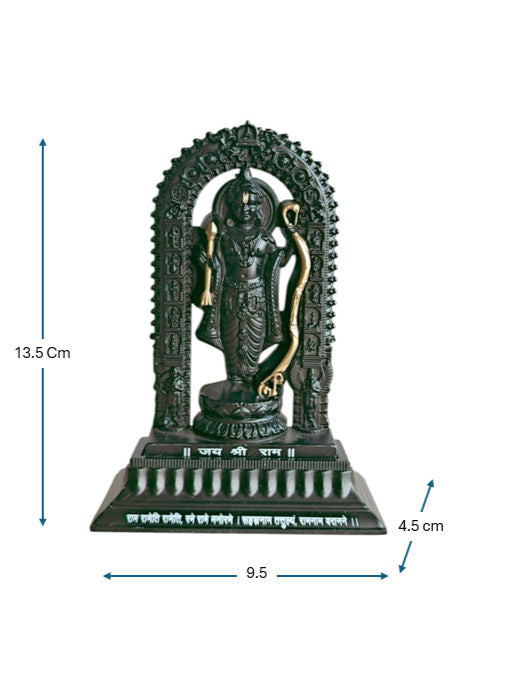 Sun Mun Decors Black Premium & Elegant Metal Ram Lalla | Grocsy