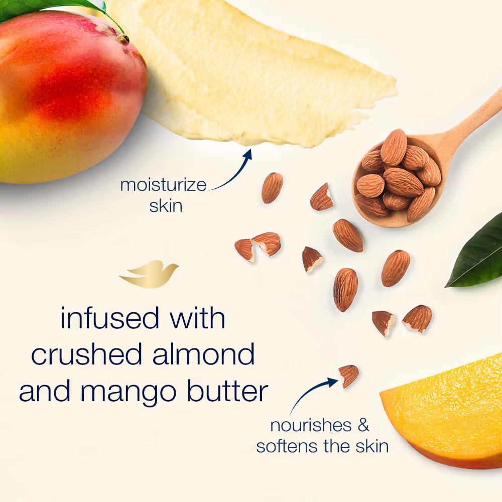 Dove Exfoliating Body Polish Scrub - Crushed Almond And Mango Butter | Grocsy