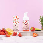 Ningen Strawberry Foaming Face Wash | Grocsy