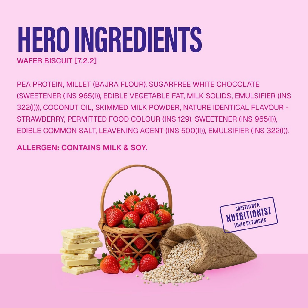Phab Millet Wafer - Strawberry Protein Wafer | Grocsy