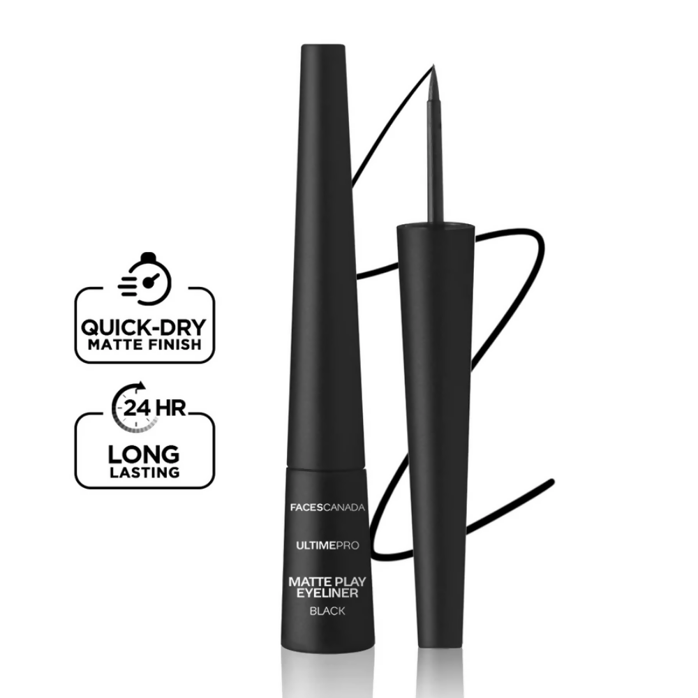 Faces Canada Ultime Pro Matte Play Eyeliner - Black | Grocsy
