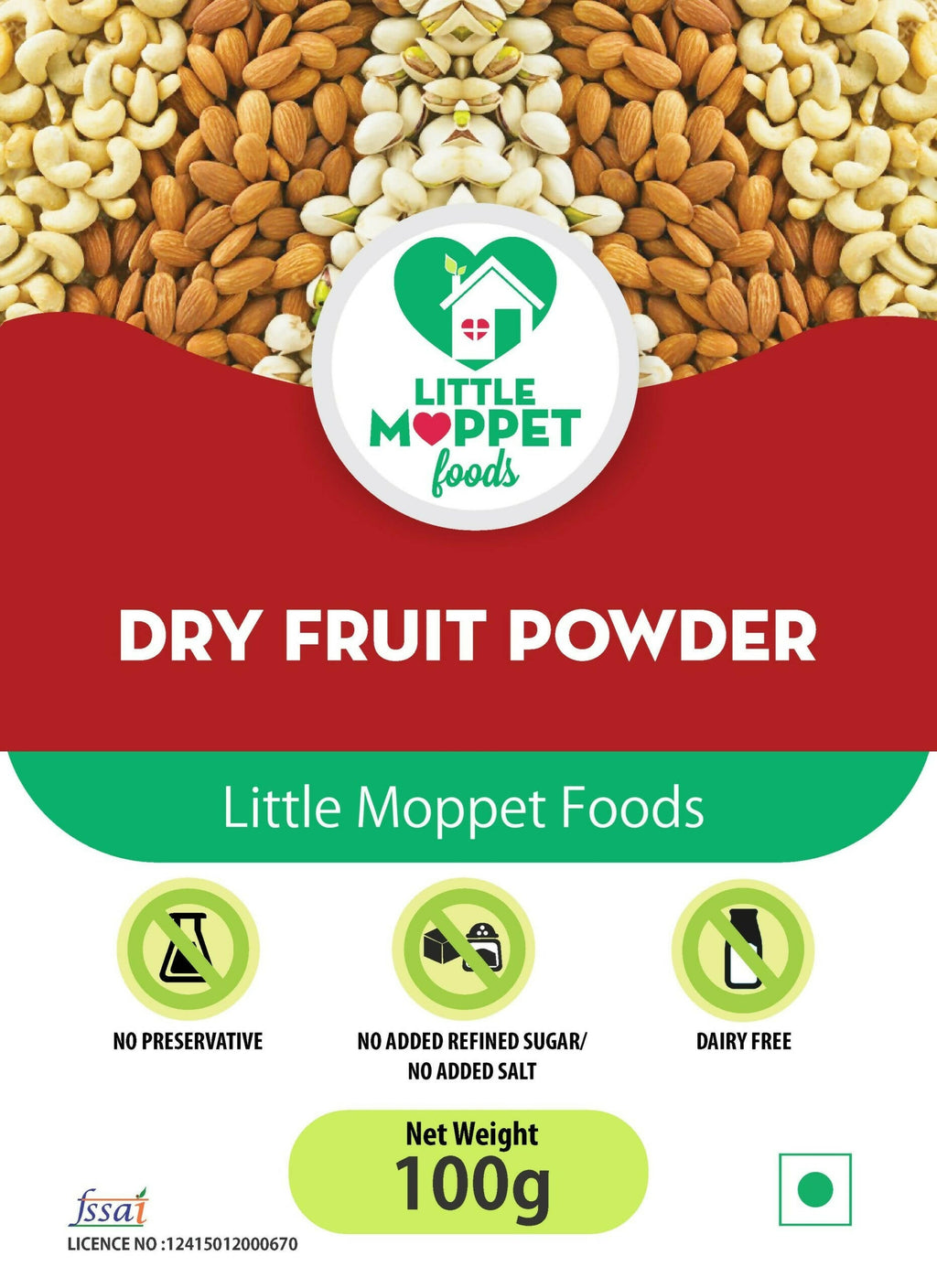Little Moppet Foods Dry Fruits Powder | Grocsy