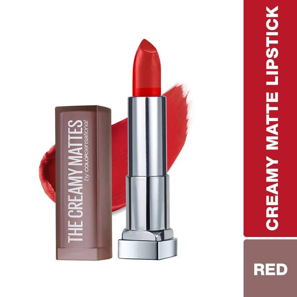 Maybelline New York Color Sensational Creamy Matte Lipstick / 640 Red Liberation | Grocsy