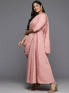 Ahalyaa Women's Traditional wear Ethnic Dress - Pink | Grocsy
