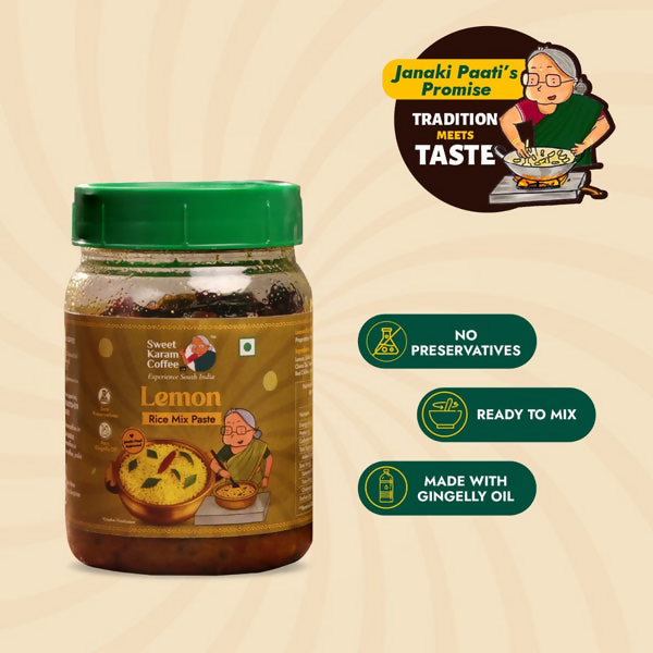 Sweet Karam Coffee Lemon Rice Mix Paste (Ready in Minutes) | Grocsy