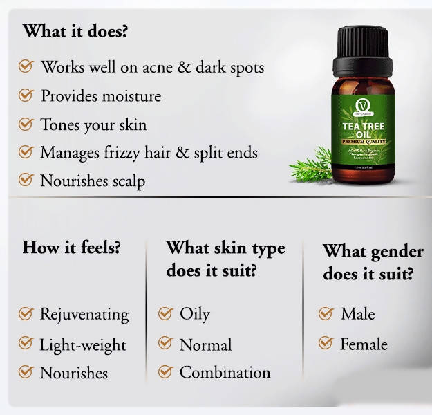 Vital Organics Tea Tree Oil | Grocsy