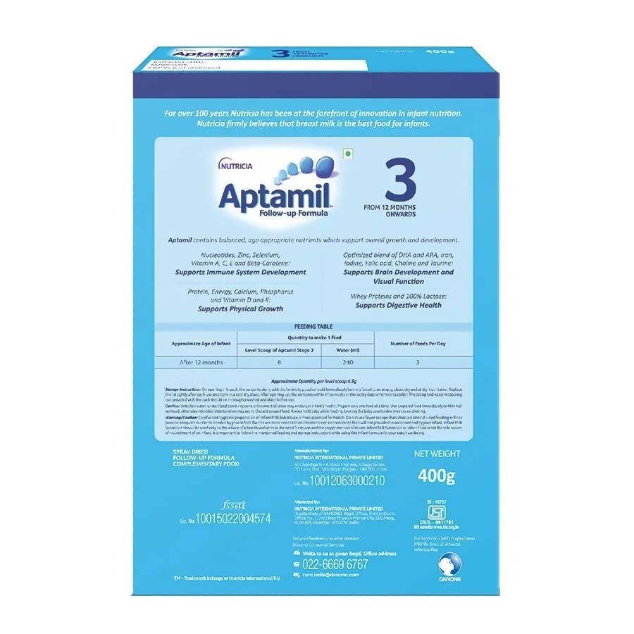Aptamil Follow Up Infant Formula Powder (12M+ Months) | Grocsy