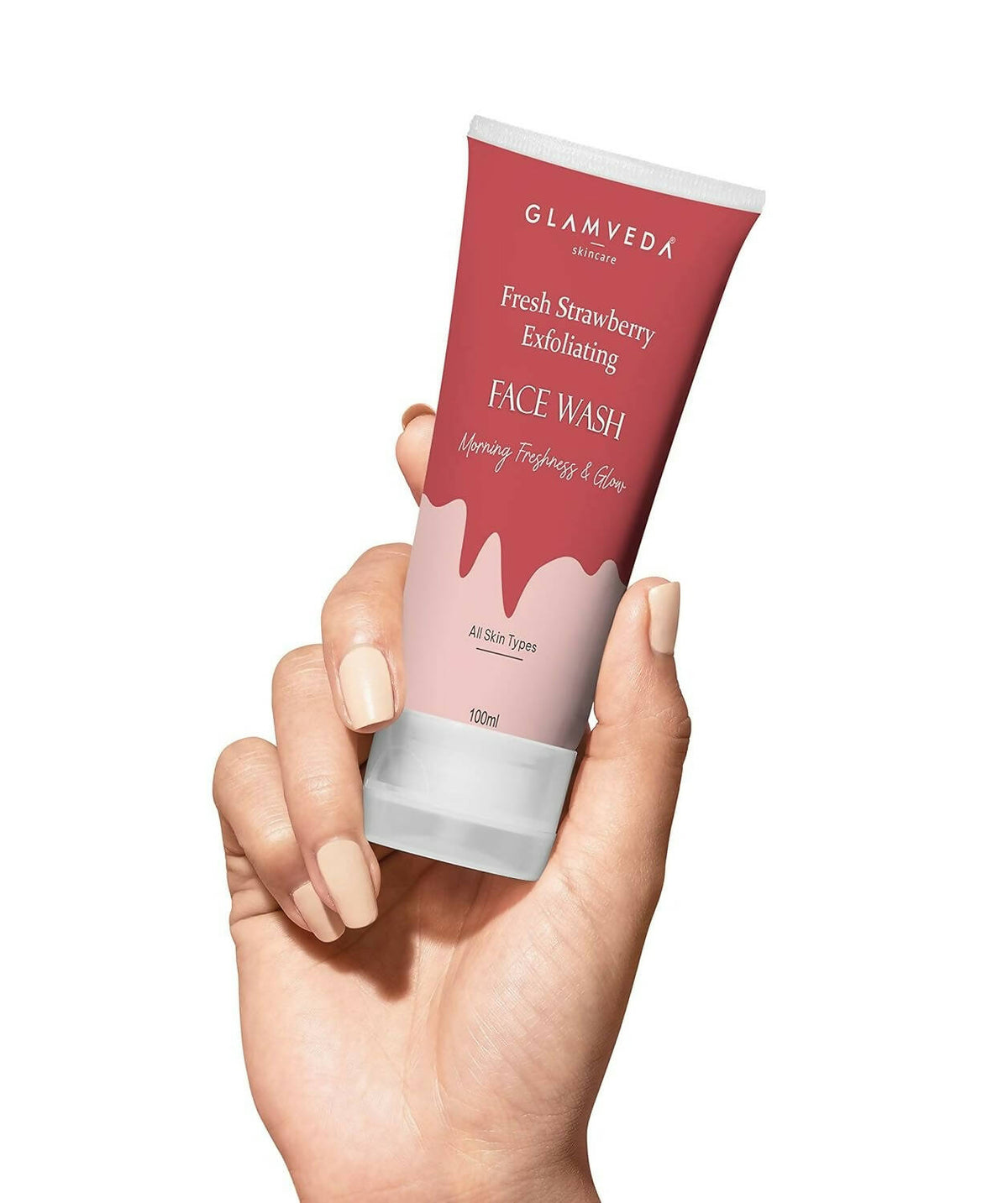 Glamveda Strawberry Exfoliating Face Wash | Grocsy
