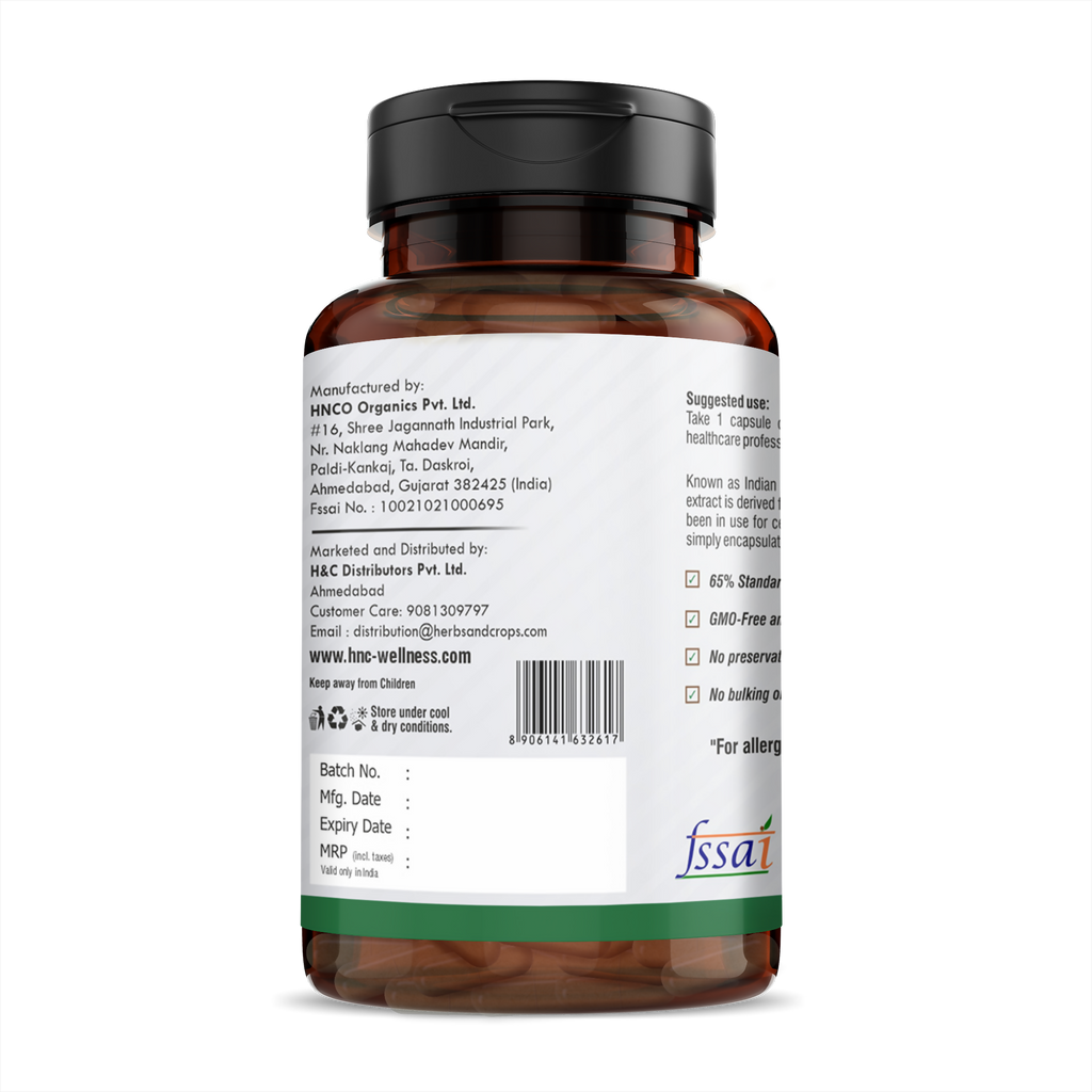 H&C Herbal Boswellia Serrata Veg Capsules | Grocsy