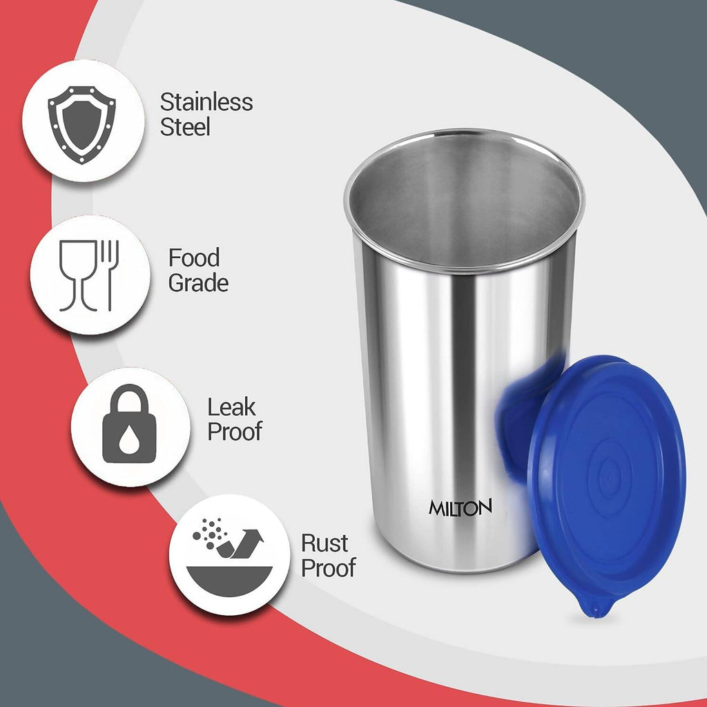 Milton Stainless Steel Tumbler with Lid - 415ml | Grocsy