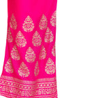 PAVONINE Rani Color Golden Printed Rayon Fabric Sharara For Women & Girls | Grocsy