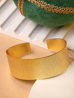 NVR Women Gold-Polished Western Cuff Bracelet | Grocsy