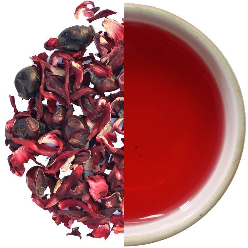 The Tea Trove - Rosehip Hibiscus Herbal Tea | Grocsy