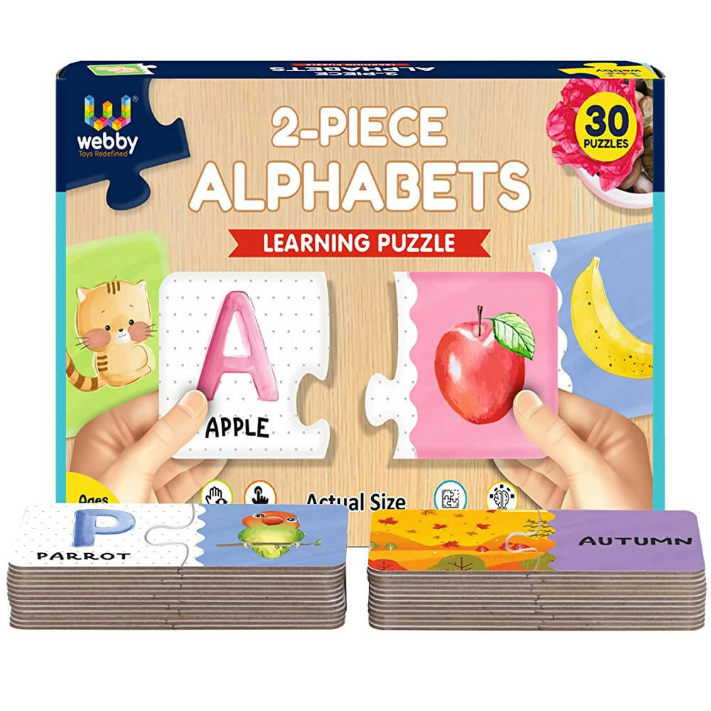 Webby Alphabets 2 Pieces Learning Pack Jigsaw Puzzle for Kids | Grocsy