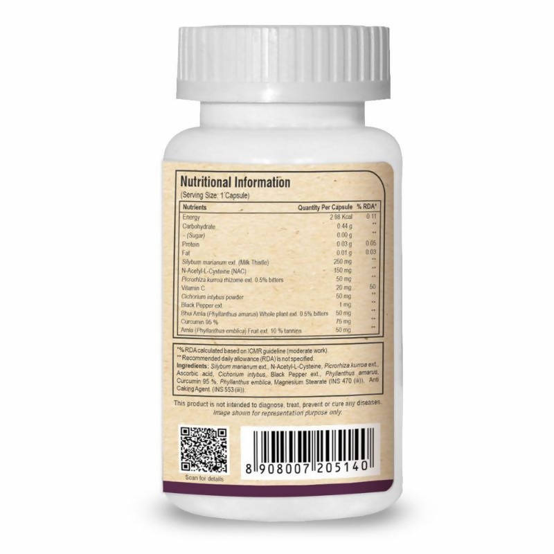 Pure Nutrition Naturals Milk Thistle Liver Detox Veg Tablets | Grocsy