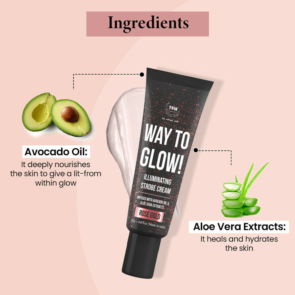 The Natural Wash Way To Glow! Illuminating Strobe Cream - 01 Rose Gold | Grocsy