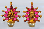Pink Kemp Temple Earrings