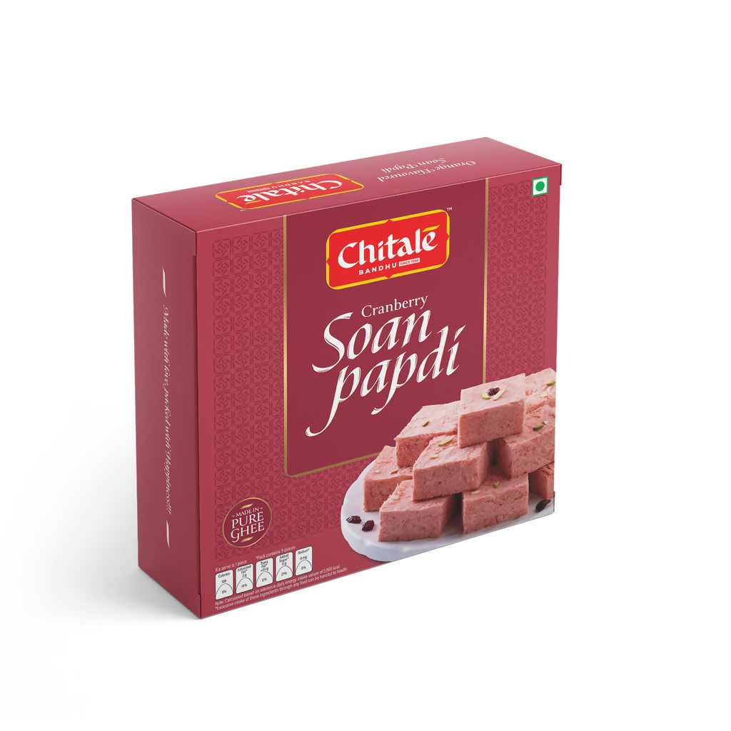 Chitale Bandhu Soan Papdi Cranberry | Grocsy
