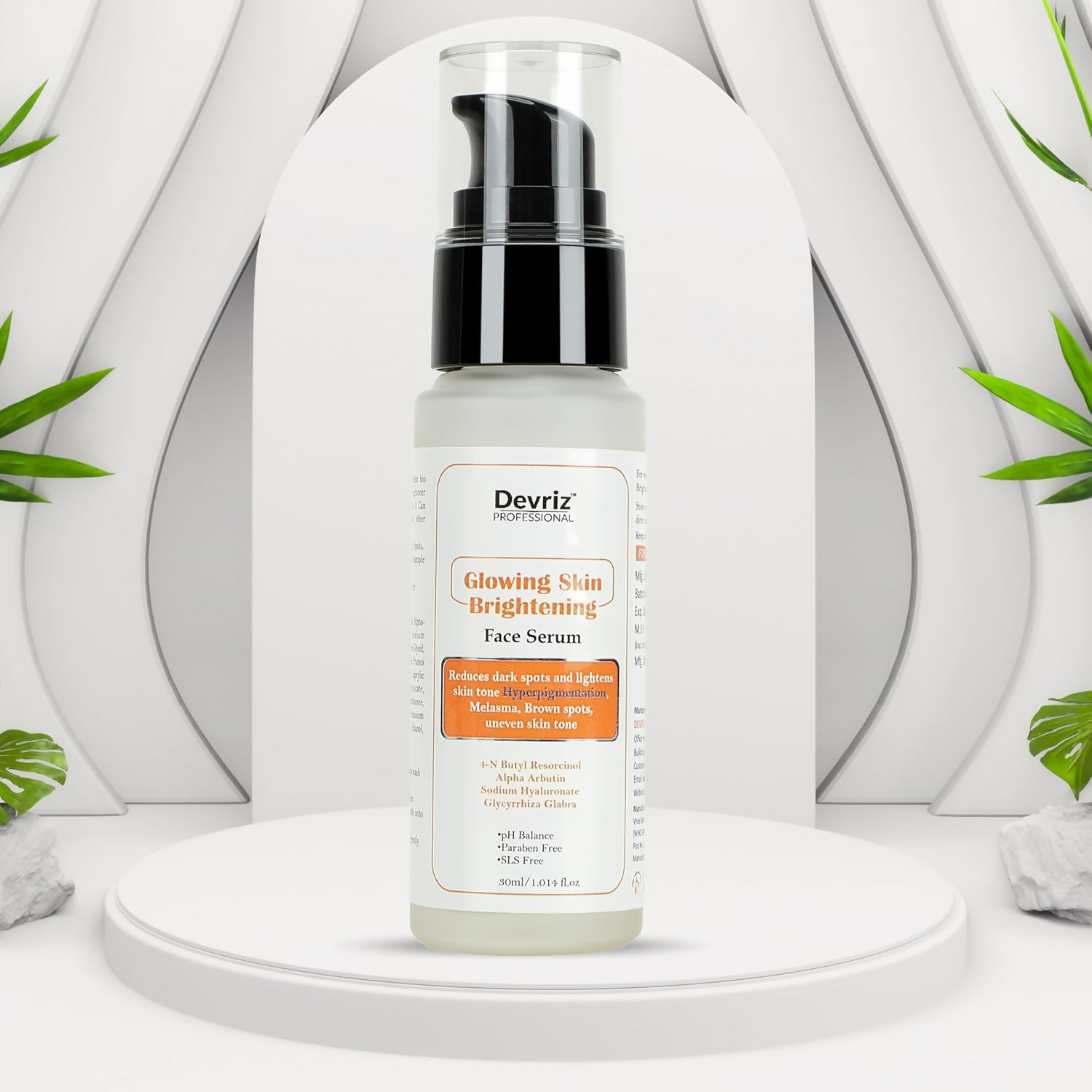 Devriz Professional Day Serum 2% Alpha Arbutin for Pigmentation Acne marks & Dark Spots Removal | Grocsy