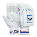 DSC Intense Frost Leather Cricket Batting Gloves for Mens - Right Hand, White, One Size | Grocsy