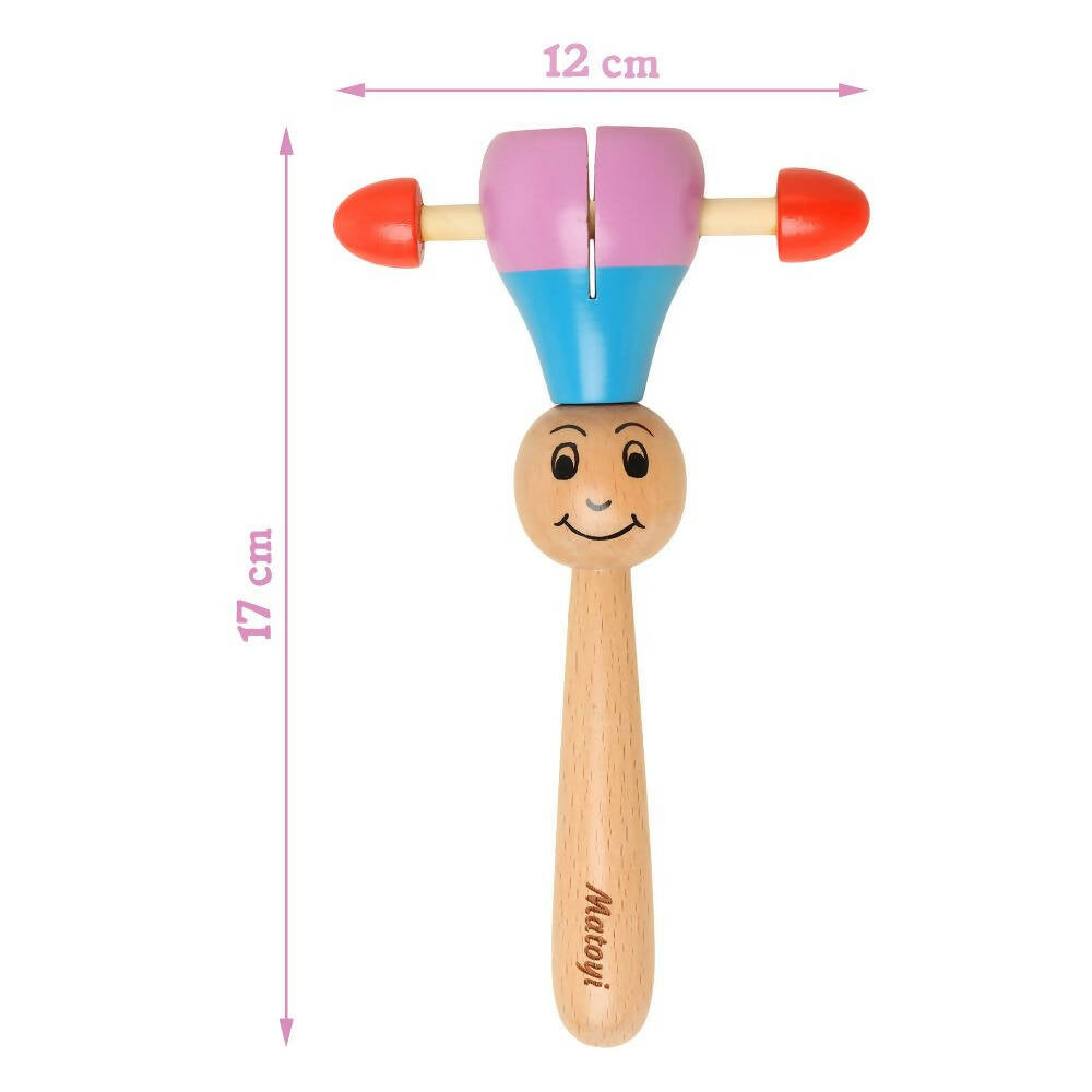 Matoyi Maraca Rattle, Fishy Rattle & Teether Bear Shaped Combo | Grocsy