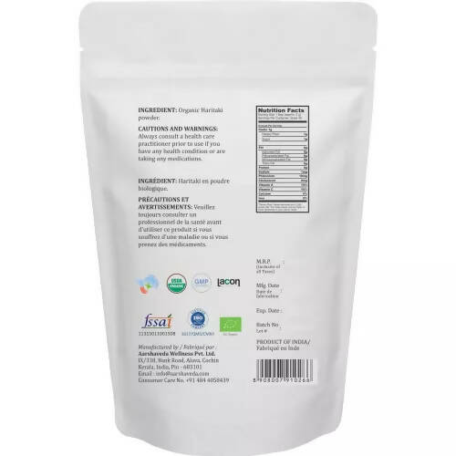Aarshaveda Organic Haritaki Powder | Grocsy
