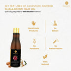Prakruth Care Ayurvedic Inspired Onion Hair Oil | Grocsy