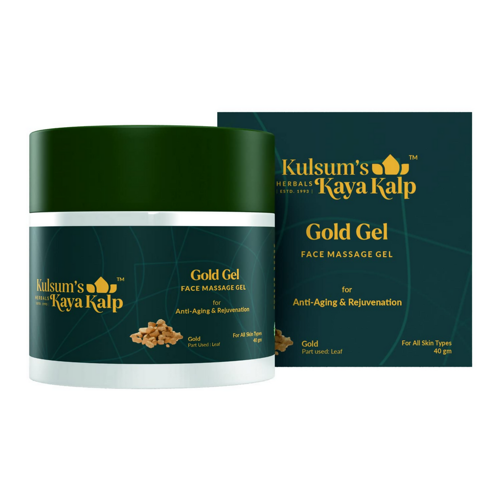 Kulsum's Kaya Kalp Gold Face Massage Gel For All Skin Types | Grocsy