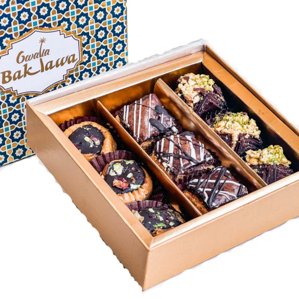 Gwalia Sweets Assorted Chocolate Baklawa Box | Grocsy