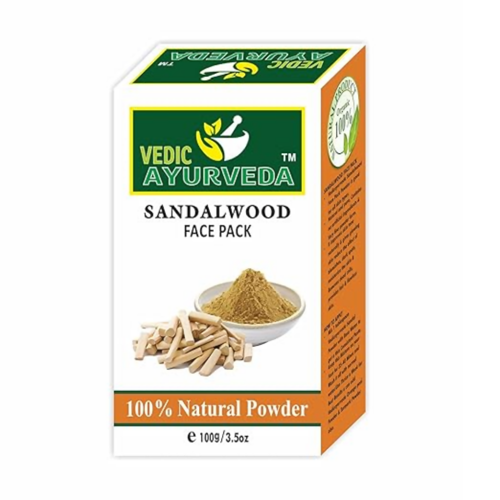 VedicAyurveda Sandalwood Powder with Rose Water | Grocsy