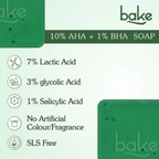 Bake 10% AHA + 1% BHA Scrub Treatment Soap | Grocsy