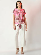 Myshka Women's Multi Printed Top | Grocsy