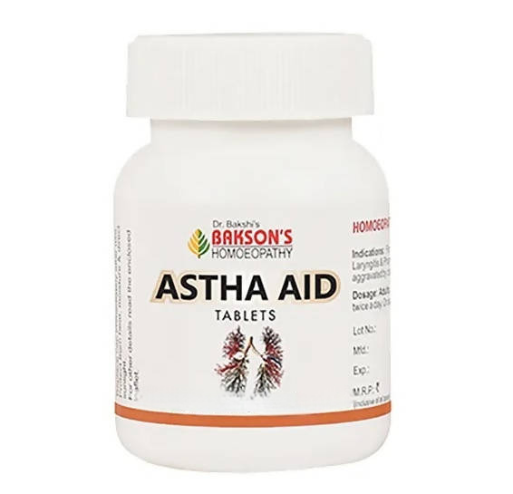 Bakson's Homeopathy Astha Aid Tablets | Grocsy