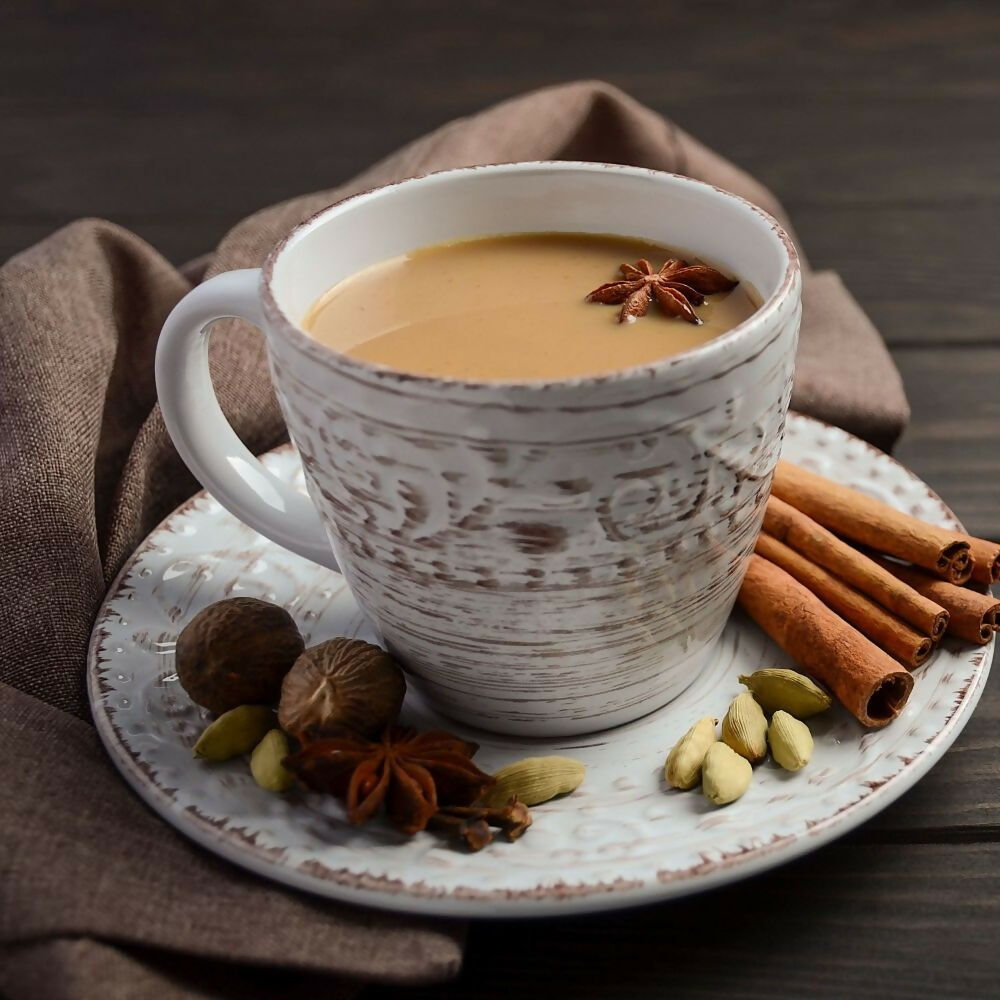 Satvi Wellness Masala Chai | Masala tea | Black tea with spices and herbs | Karak tea | Grocsy