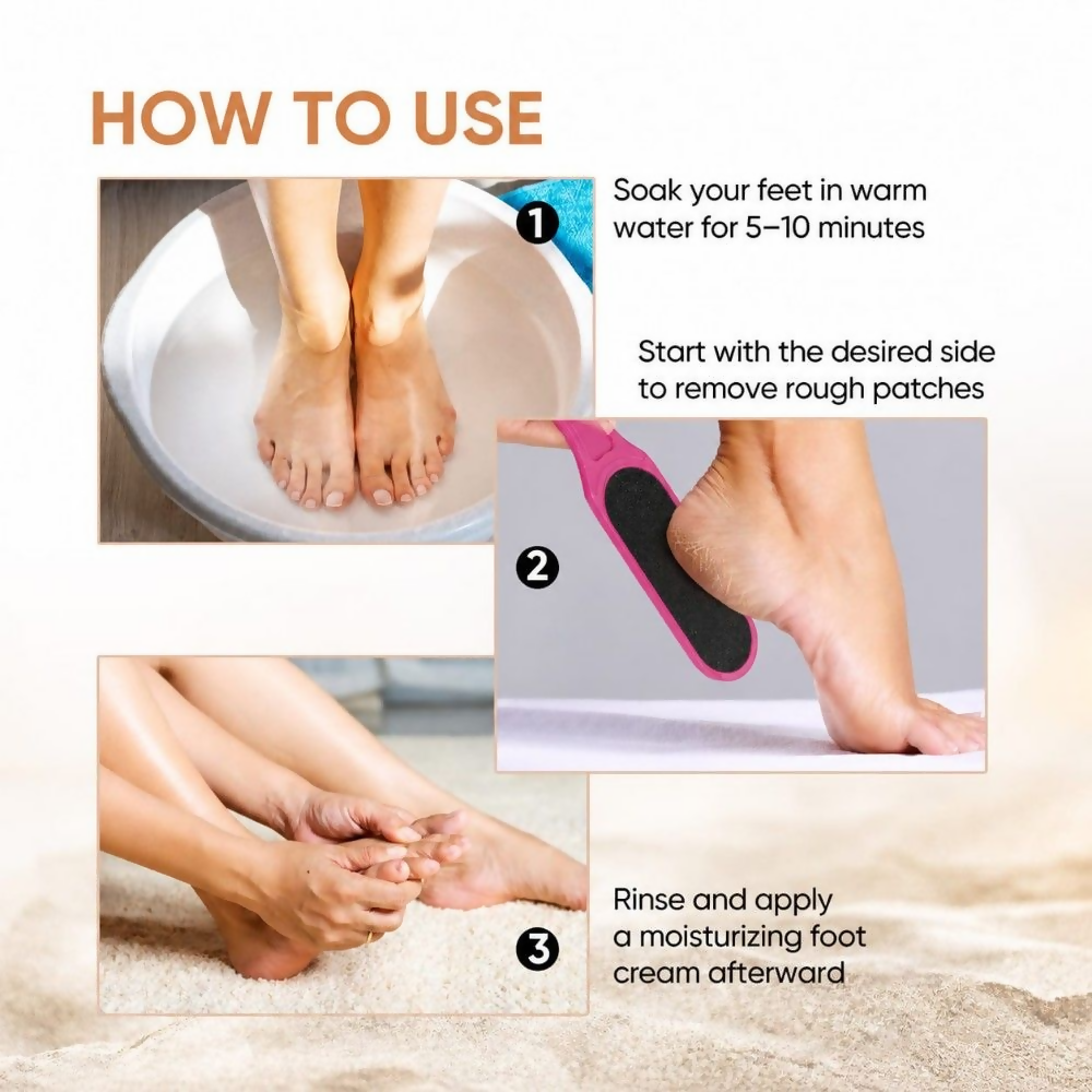 Bronson Professional Double Sided Emery Foot File Callus, Dead Skin Remover | Grocsy