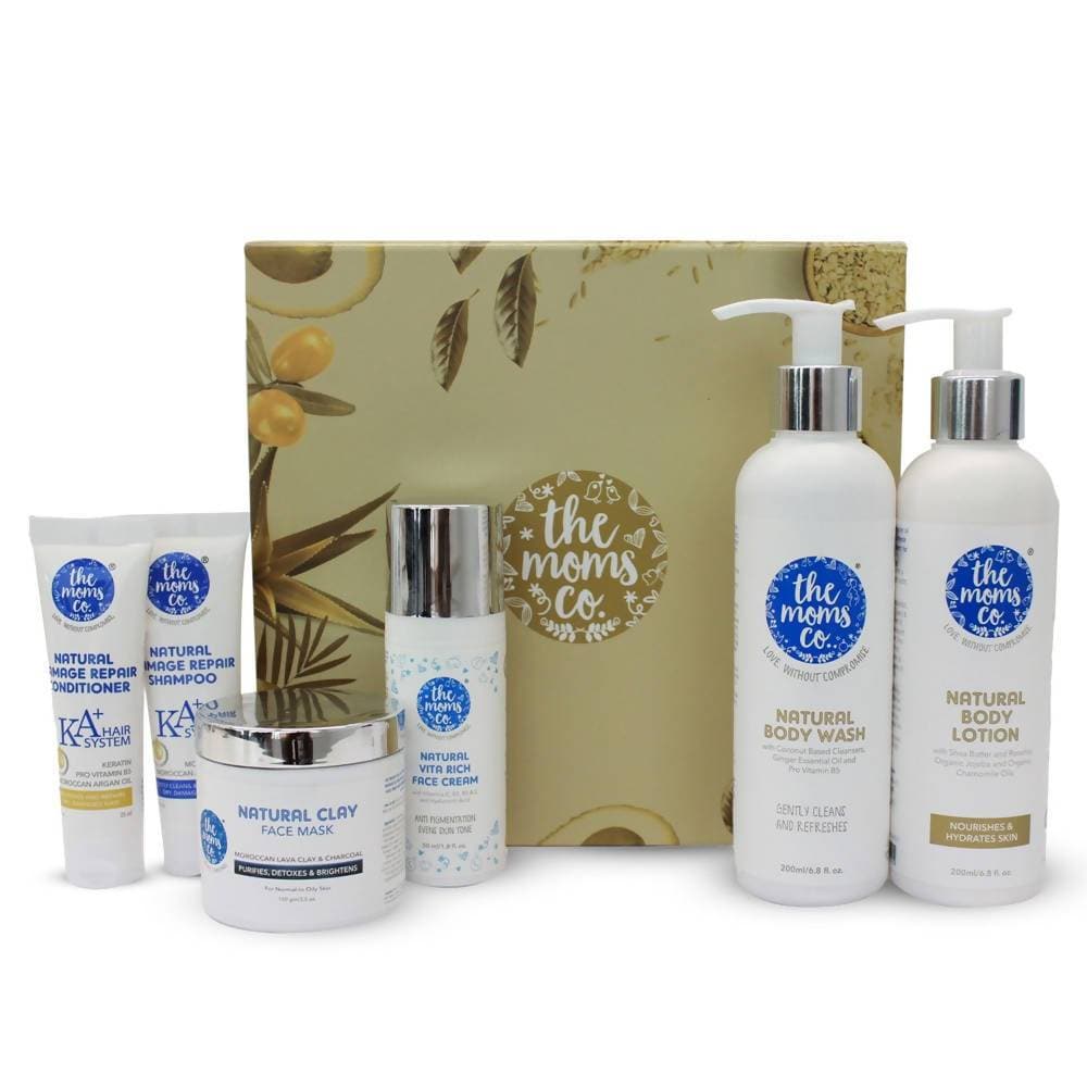 The Moms Co Natural Indulgence Gift Set | Grocsy