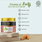Buddha Natural Anti Tan Face Cream - For Skin Glow, Removing Tan & Dark Spots | Grocsy