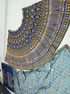 Jyoti Fashion Outstanding Blue Chinon 3MM, 9MM Sequins with Thread & Jari Embroidery Lehenga Choli with Dupatta | Grocsy