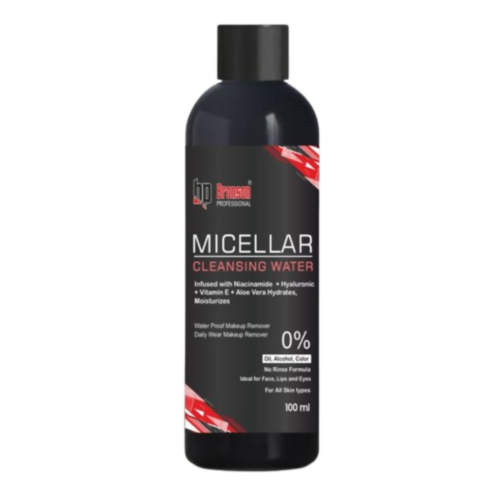 Bronson Professional Micellar Cleansing Water infused with Niacinamide & Hyaluronic Acid Makeup Cleanser | Grocsy