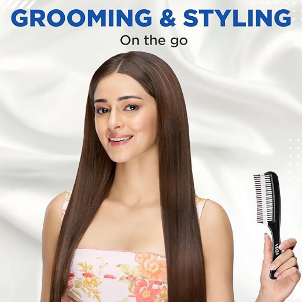 Vega Detangling Comb with 2 Row Teeth | Grocsy