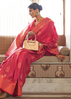 Dior Pink Tussar Banarasi Silk Designer Saree - Emponline | Grocsy