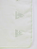 Green Tissue Slub Embroidered Saree with Unstitched Blouse - Vairagi | Grocsy