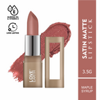 Love Earth Satin Matte Lipstick - Maple Syrup | Grocsy